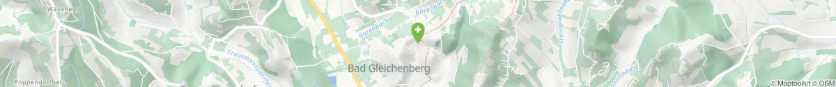 Kartendarstellung des Standorts für Cur Apotheke in 8344 Bad Gleichenberg